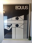 VTG Theatre Ad Stage Play Equus Poster Board Horse Switzerland Framed 28"x 37" 
