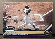 2023 Topps Now #228 Brett Sullivan San Diego Padres RC Purple Parallel 07/25