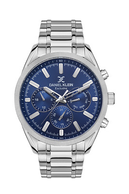 Daniel Klein Exclusive Men Blue Dial/Silver Watch