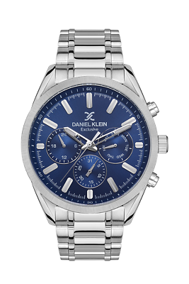 Daniel Klein Exclusive Men Blue Dial/Silver Watch