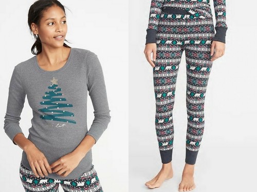 Thermal Waffle Pajamas Set 