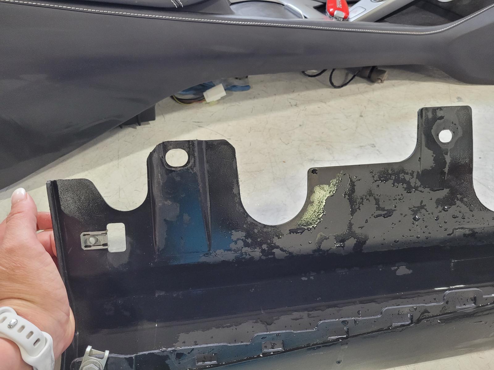 2019 Ferrari Portofino Passenger Rocker Moulding; WHITE/TEXTURED