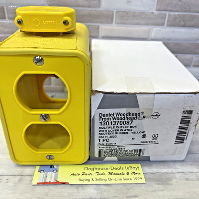 Daniel Woodhead, DW #3000 Portable Outlet Box For Two Duplex Receptacles, Unused