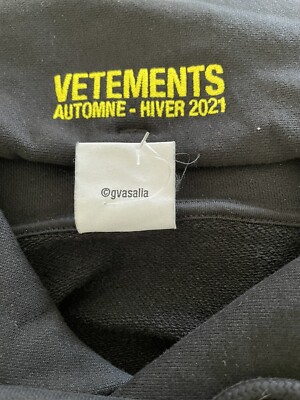 vetements World Tour Black And Yellow Oversized Hoodie Size vetements World Tour Black And Yellow Oversized Hoodie Size