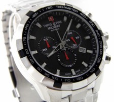 SWISS Alpine Military by Grovana 7043.9137 Herren Uhr CHRONOGRAPH Edelstahl