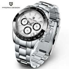 PAGANI Design Mens Sports Quartz Watch Sapphire Chronograph Dial Wristwatch Box