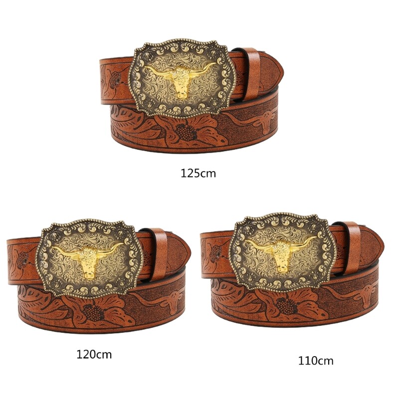 Belt Buckle Belt Cowboy Belt Vintage Western Belt Leather Belt