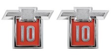 New Front Fender Bowtie Emblem Pair For 1964 Chevy C10 K10 Truck Suburban 9325 New Front Fender Bowtie Emblem Pair For 1964 Chevy C10 K10 Truck Suburban 9325