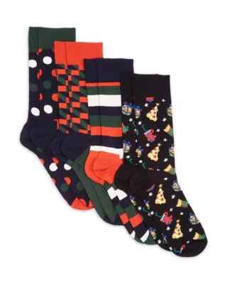 Happy Socks 4-Pack Cloudy Socks Gift Set - Colorful Patterned Socks
