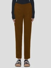 $1190 Gabriela Hearst Women's Brown Michelle Straight Wool Pants Size IT 40/US 4