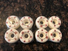 Set Of 8 White Roller Skate Wheels High School House Party Flowers Skateboard