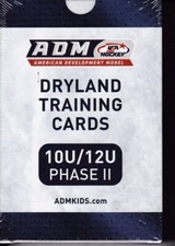 NEW ADM USA HOCKEY DRYLAND TRAINING CARDS PHASE II 10U / 12U YOUTH LEARNING PLAY