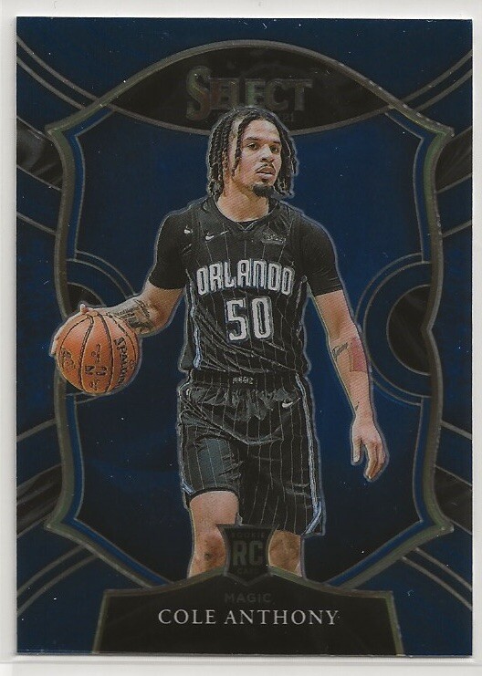 2020-21 SELECT COLE ANTHONY #75 ROOKIE BLUE MAGIC