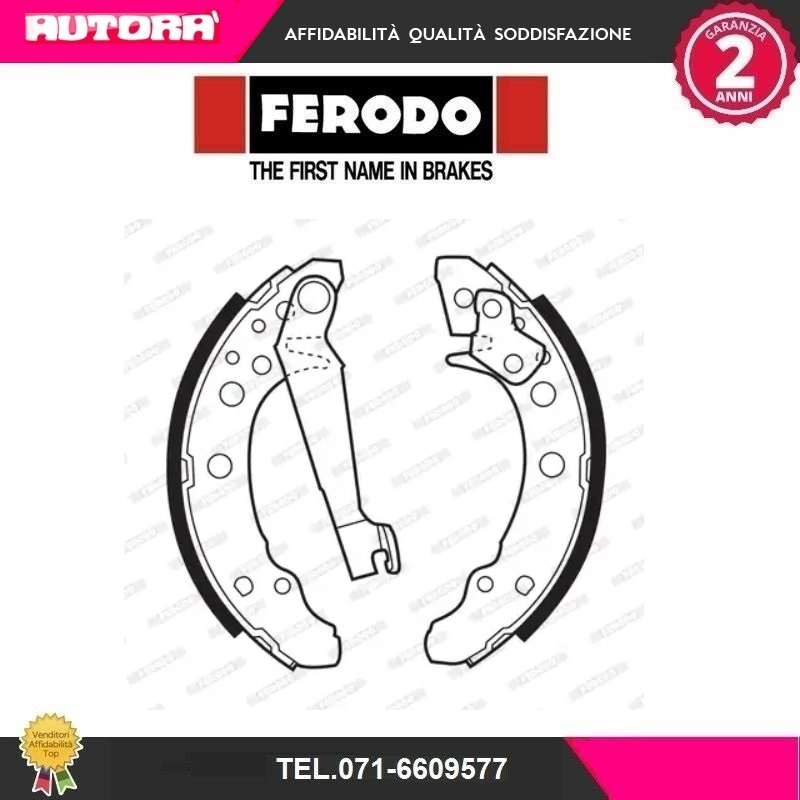FSB191 Kit ganasce freno post (MARCA FERODO)