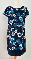 Debenhams Dress Women's Floral Sequin Detail Lined Shift Comfort Wedding Size 16