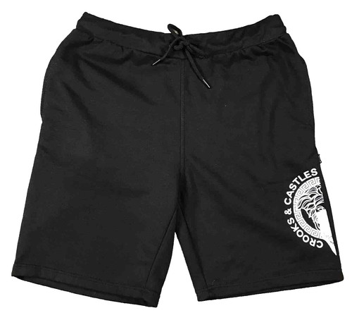CROOKS&CASTLES×DEATH ROWRECORDS バンダナショーツ Death Row Records Crooks & Castles Bandana Shorts Black Paisley