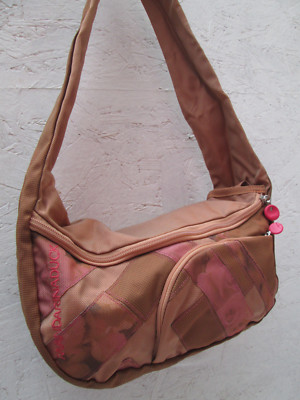 Sac Besace MANDARINA DUCK Vintage – Toile Marron – Occasion Très Bon état