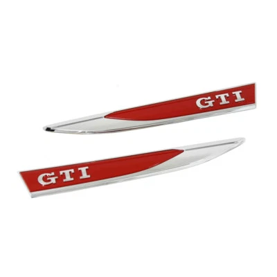Original VW Polo 6 (2G) GTI Plakette Set seitlich Kotflügel Emblem Tuning Logo - Bild 1 von 2