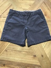 Tommy Hilfiger Womens Size 4 Casual Bermuda Shorts Navy Blue Cotton