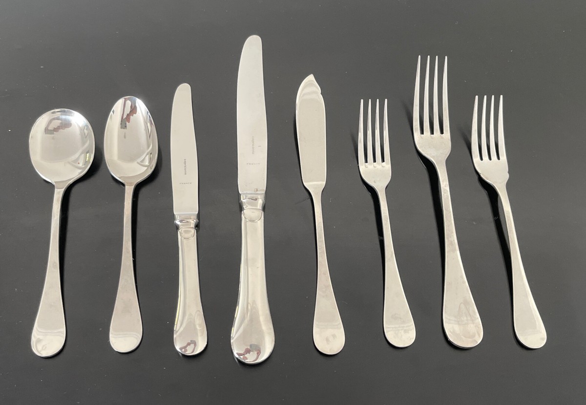 CHRISTOFLE ACIER CAPRICORNE FRANCE (8) PIECE PLACE SETTING | eBay