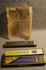 M.Hohner harmonica 1930's key C in an original box, made for China