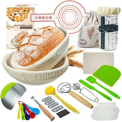 Bread Proofing Basket Set, 16pcs/set,Baking Supplies,Kitchen Gadgets
