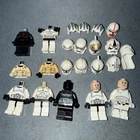 Lot of 11 LEGO Star Wars Helmets + Trooper Parts - Clone, Stormtrooper & Pilot