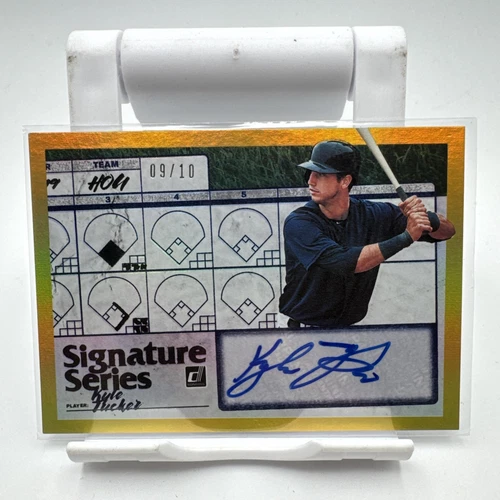 2019 Panini Donruss Signature Series /10 Auto #SS-KT Kyle Tucker Gold Refractor