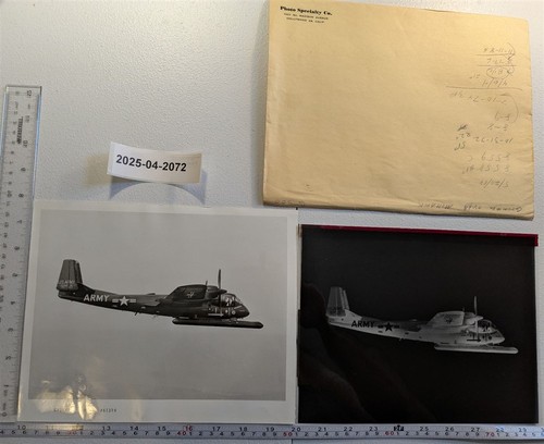 1959-1996 US Army Grumman OV-1 Mohawk 92521 8x10 Original News Photo & Negative
