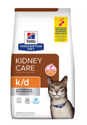 Hills Diet k/d Kidney Care Dry Adult Cat Food Chicken 8.5lb & Ocean F