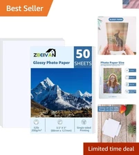 Professional 50 Sheet 3.5x5 Glossy Photo Paper for Stunning Photo Printing
