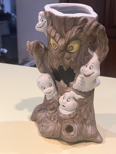 Vintage Casper the Friendly Ghost 1986 Ceramic Candle Holder Spooky Tree - Picture 7 of 10