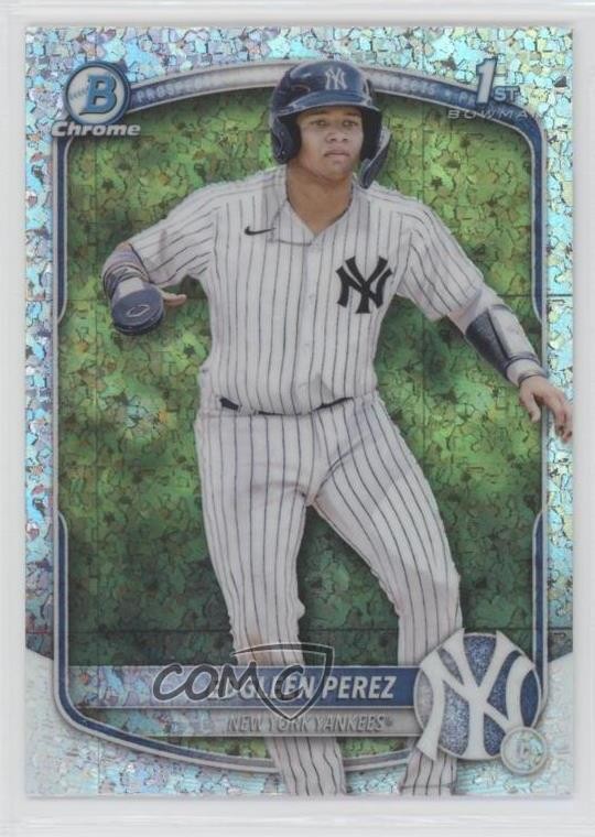2025 Bowman Chrome Prospects Mini-Diamond Refractor Edgleen Perez #BCP-80 00jz