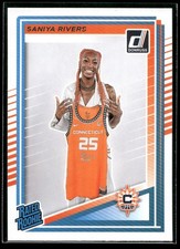 2025 Panini Donruss WNBA Saniya Rivers RATED ROOKIE CARD Connecticut Sun #92 RC