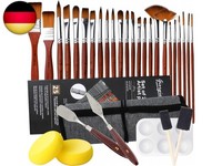 Ucamp Premium Pinselset Acrylfarben,32 StüCk Pinsel Set,KüNstlerpinsel,Oil P