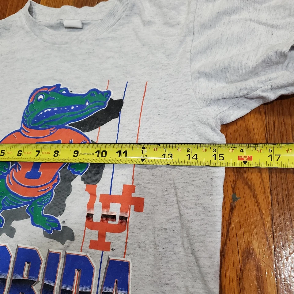 Vintage Florida Gators Shirt Kids 8 Gray NCAA College Basketball Football 90s - Image 4 of 4