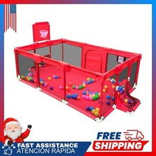 Large Kids Baby Ball Pit - Portable Indoor Outdoor Baby Playpen Toddlers Childre