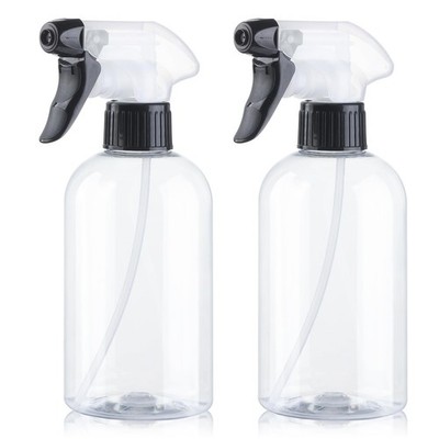 KREMORV Sprühflaschen - BPA-freie Plastikflasche 300 ml Wasser schwarz 