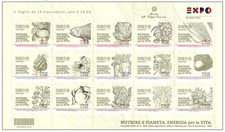 2015 Italia - Foglietto  Expo Milano 2015 - 1 BF 15 val MNH
