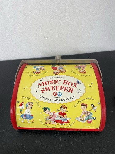 Vintage Fisher Price 'Music Box Sweeper' 1961 W/ Box NOS - Picture 9 of 15