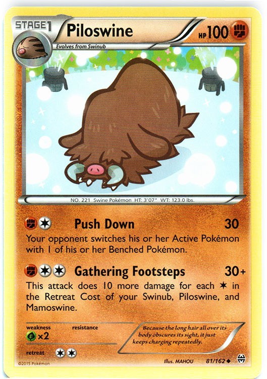Piloswine - 81/162 - Uncommon - Lightly Played - BREAKThrough