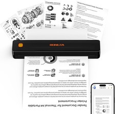 Thermal Portable Printer Wireless Bluetooth Travel Mobile Receipt Label Printer