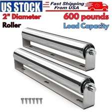 Heavy Duty Roller Set 2″ Dia. for Roller Stand Conveyor Transporting Boat Ladder