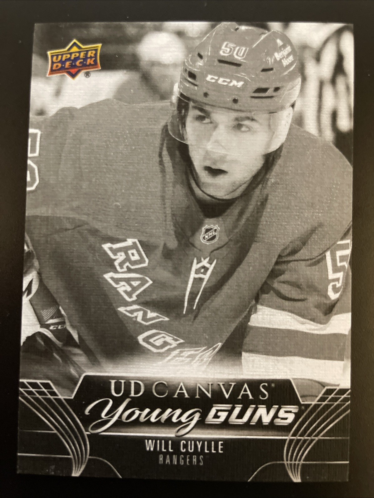 2023-24 Upper Deck - Ud Canvas Young Guns Will Cuylle #C93 Black & White