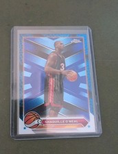 2023-24 SHAQUILLE O'NEAL TOPPS CHROME BLUE REFRACTOR #148 - Miami Heat