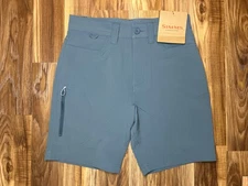 NEW Simms Skiff Shorts 9" Men Sz 30 Fishing Classic Fit UPF Storm Gray