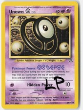 unown pokemon card 1995 price [T] #88 Pokmon Neo Destiny If heads 1995 Unown Holo Pokemon Card