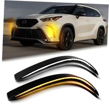 Switchback LED Front Bumper Fog Light Daytime Running Lamp Dynamic Sequential