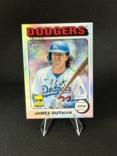 2024 TOPPS HERITAGE HIGH NUMBER JAMES OUTMAN SILVER REFRACTOR #/225 DODGERS