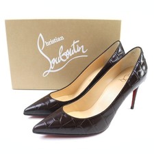 Christian Louboutin KATE 85 Leather Pumps Brown Size 37/Excellent condition